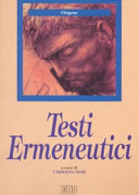 Copertina  Testi ermeneutici