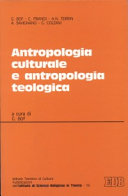 Copertina  Antropologia culturale e antropologia teologica