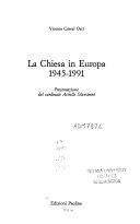 Copertina  La Chiesa in Europa, 1945-1991