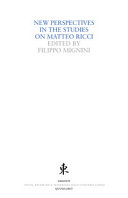 Copertina  New perspectives in the studies on Matteo Ricci
