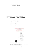 Copertina  L'uomo uccello