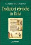 Copertina  Tradizioni ebraiche in Italia
