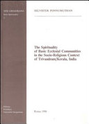 Copertina  The Spirituality of Basic Ecclesial Communities in the Socio-Religious Context of Trivandrum/Kerala, India