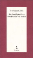 Copertina  Storia del pensiero ebraico nell'età antica