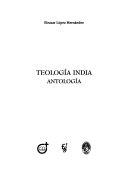 Copertina  Teología India : Antologia